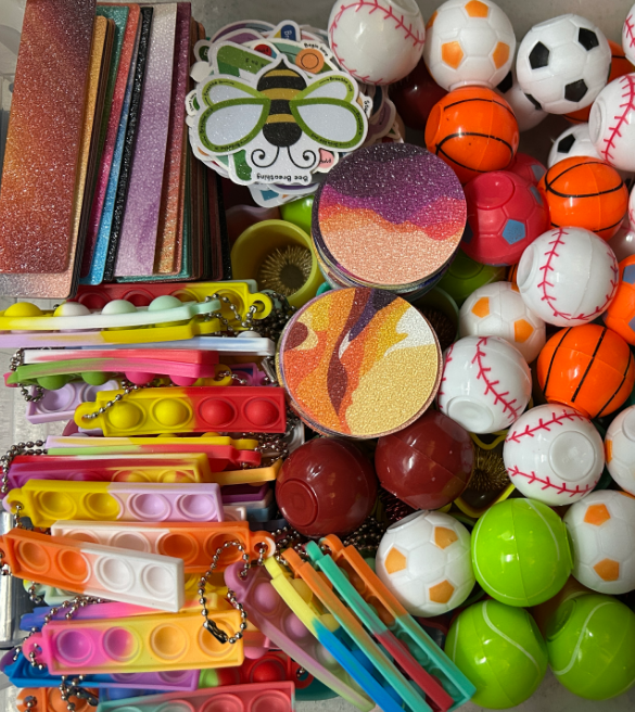 (Sensory items in kit.)